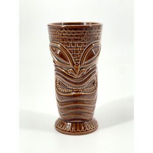Forbidden Island Alameda Tiki Diablo Mug Tiki Farm 2005 Brown Zombie Mai Tai